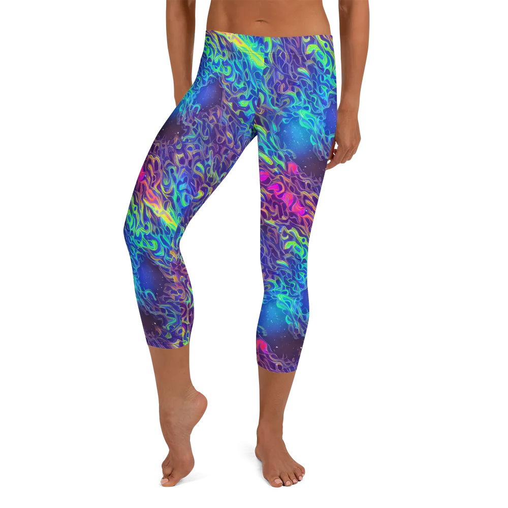 Electric Ether on Capri Leggings — Front