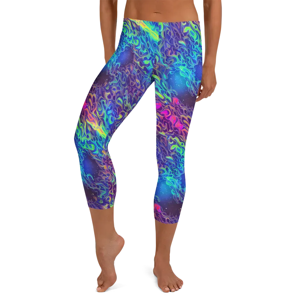 Electric Ether on Capri Leggings — Front