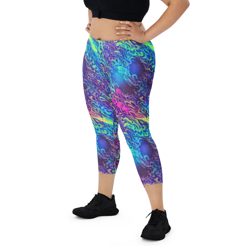 Electric Ether on Capri Leggings — Front