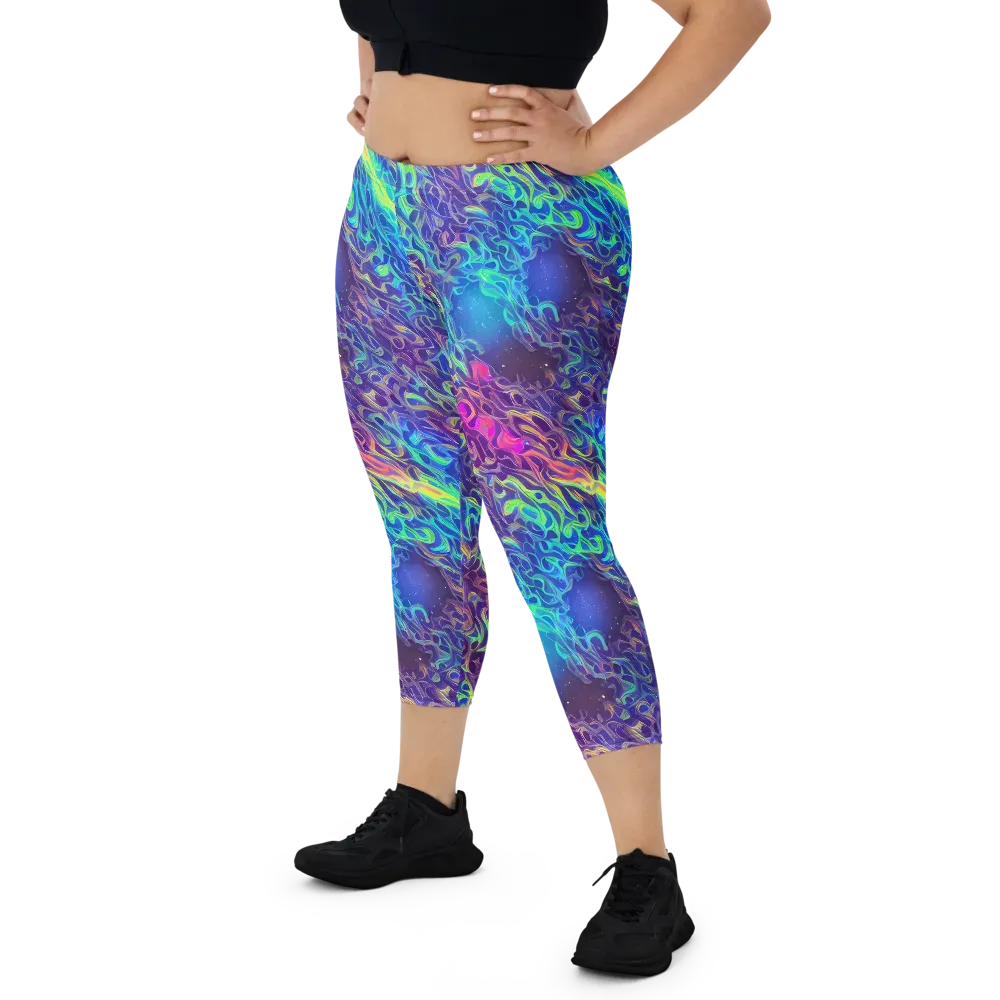 Electric Ether on Capri Leggings — Front