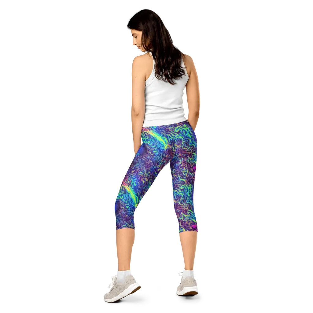 Electric Ether on Capri Leggings — Back