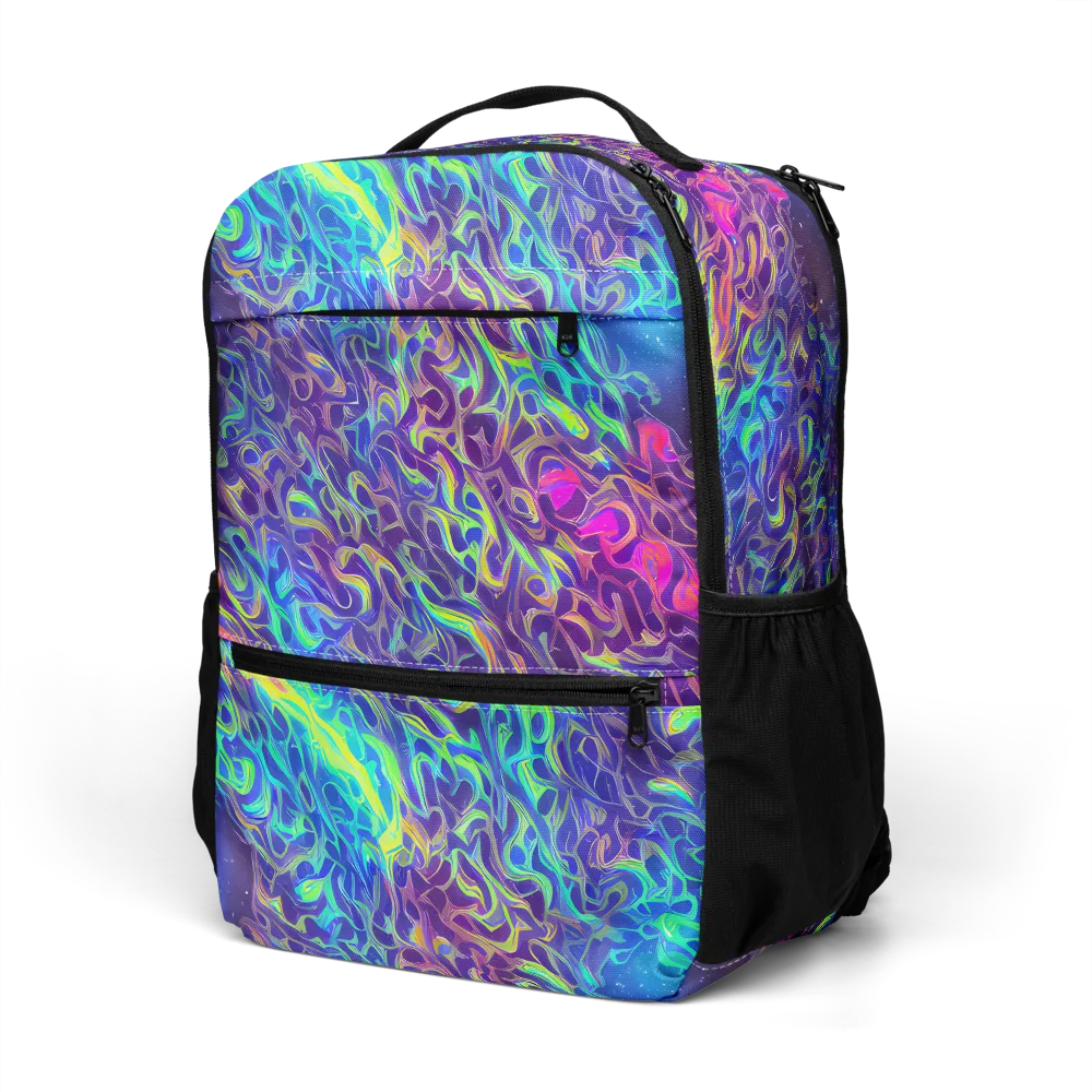 Electric Ether on Utility Backpack — Left Front