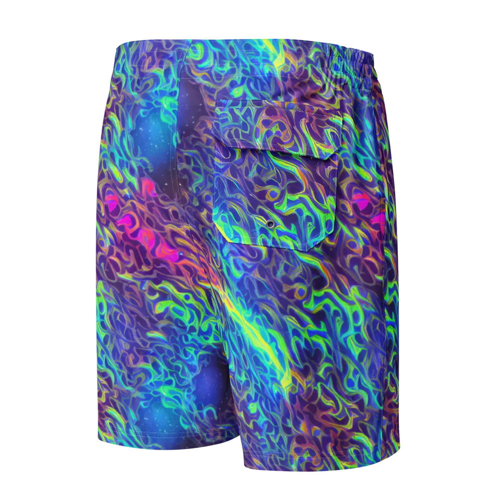 Electric Ether on Men's Board Shorts — Back