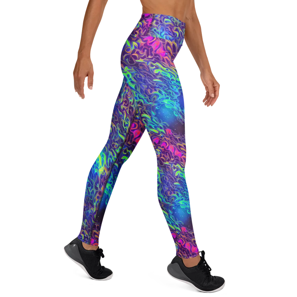 Electric Ether on Yoga Leggings — Right