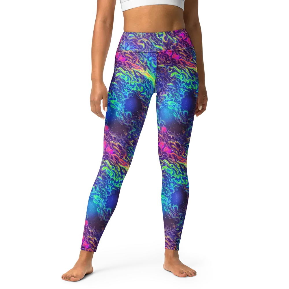 Electric Ether on Yoga Leggings — Front
