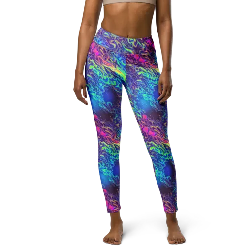 Electric Ether on a Yoga Leggings