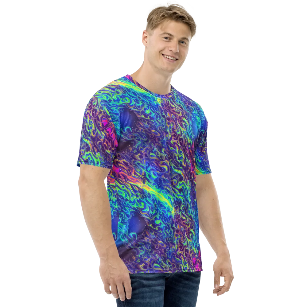 Electric Ether on Men's Crew Neck T-Shirt — Right