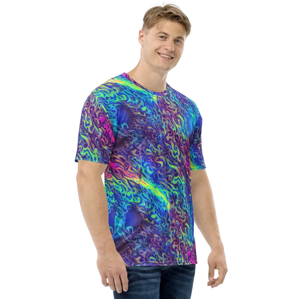 Electric Ether on Men's Crew Neck T-Shirt — Right