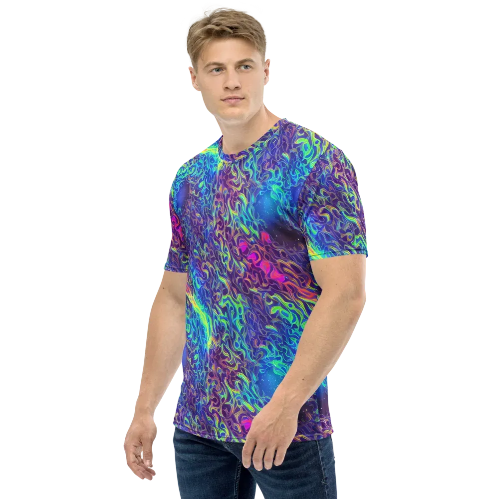 Electric Ether on Men's Crew Neck T-Shirt — Left
