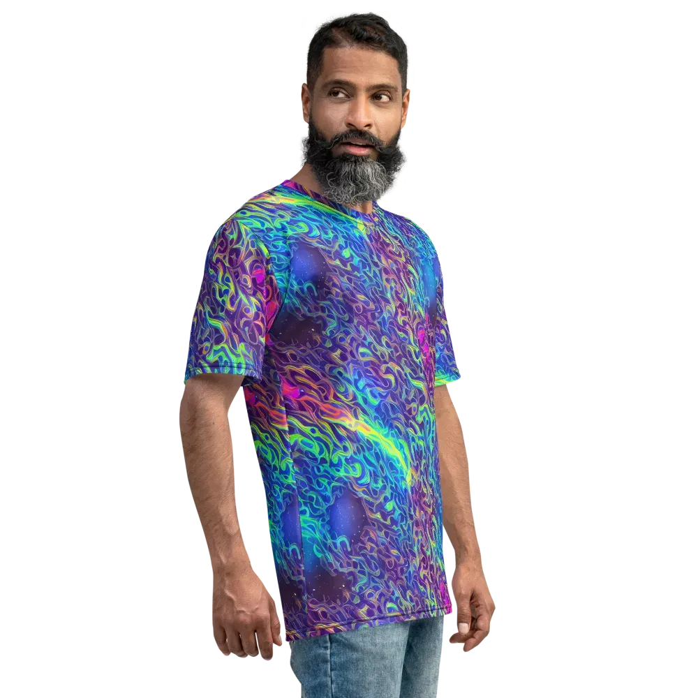 Electric Ether on Men's Crew Neck T-Shirt — Right