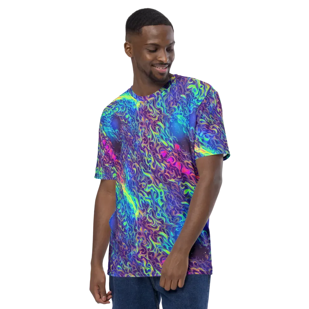Electric Ether on Men's Crew Neck T-Shirt — Left