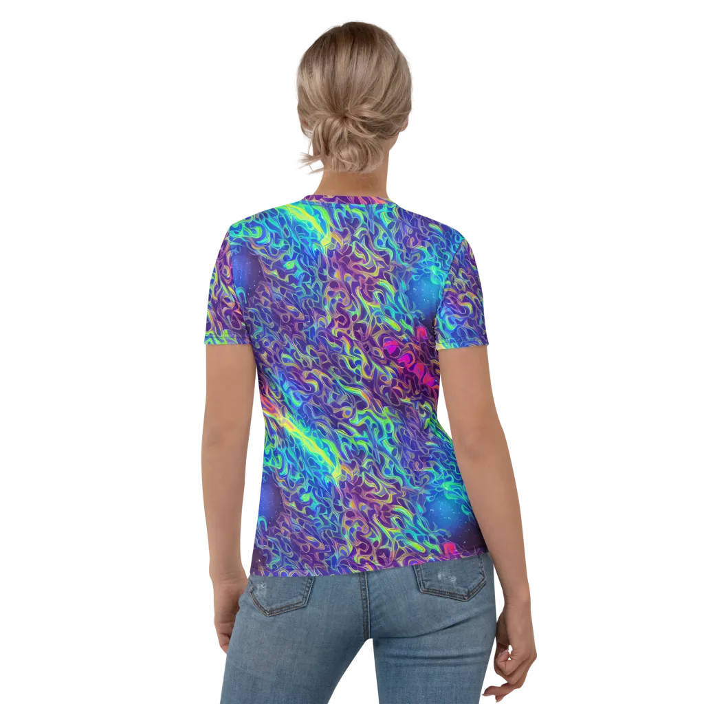 Electric Ether on Women's Crew Neck T-Shirt — Back