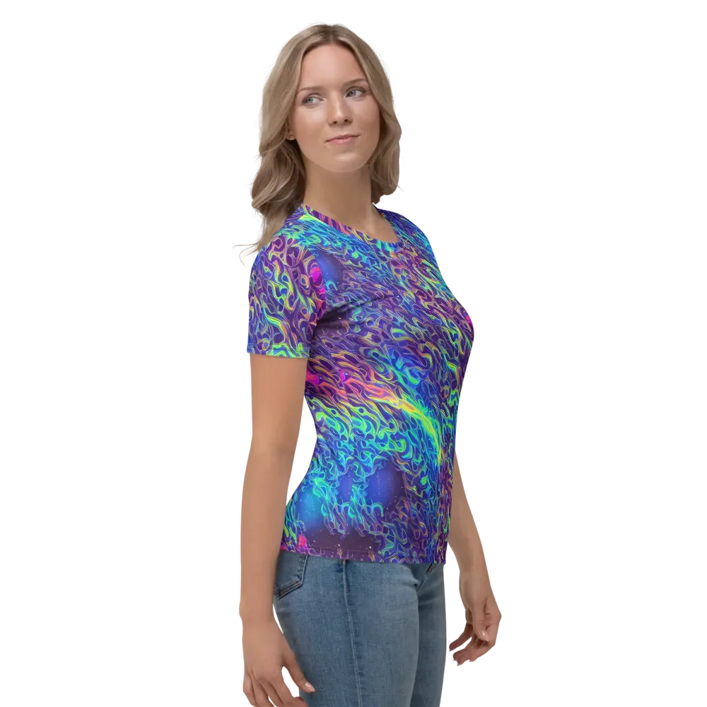 Electric Ether on Women's Crew Neck T-Shirt — Right