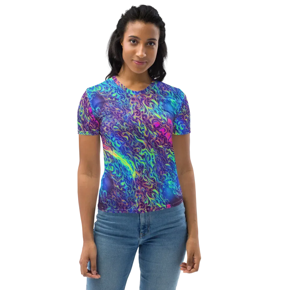 Electric Ether on Women's Crew Neck T-Shirt — Front
