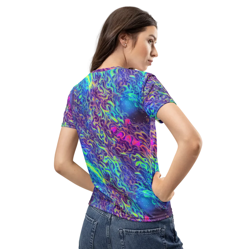 Electric Ether on Women's Crew Neck T-Shirt — Back