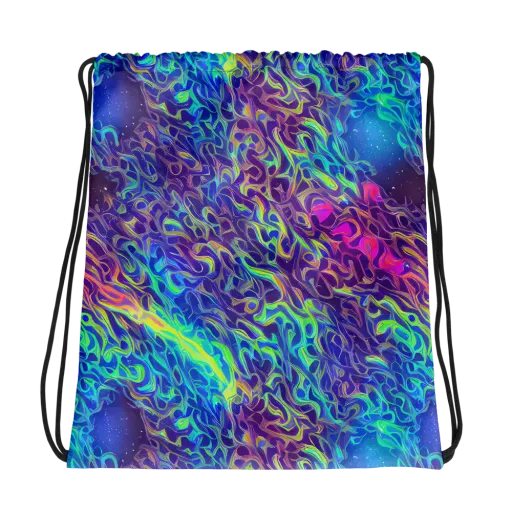 Electric Ether on a Drawstring Bag