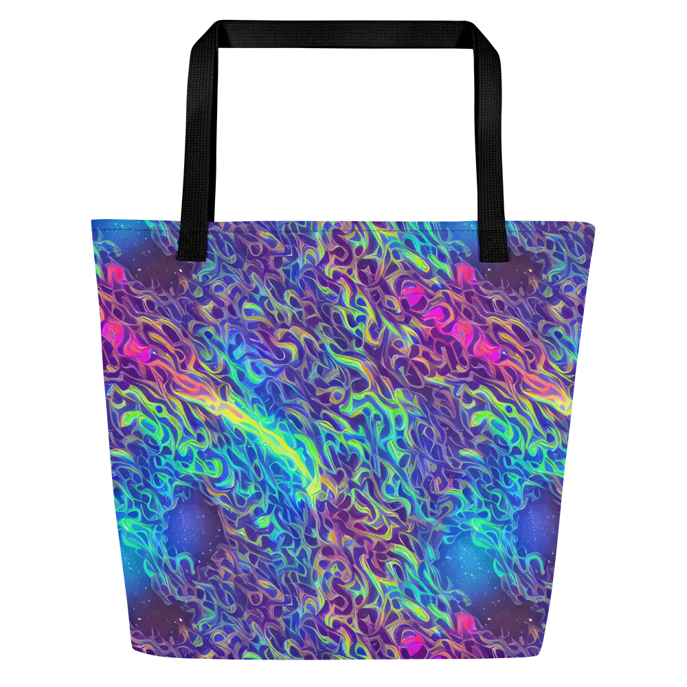 Electric Ether on Large Tote Bag W/ Pocket — Front