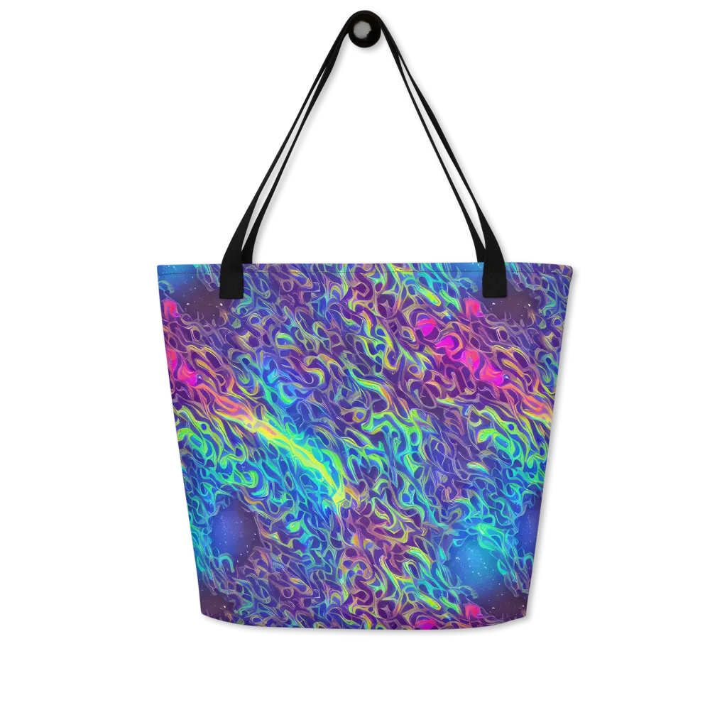 Electric Ether on Large Tote Bag W/ Pocket — Front