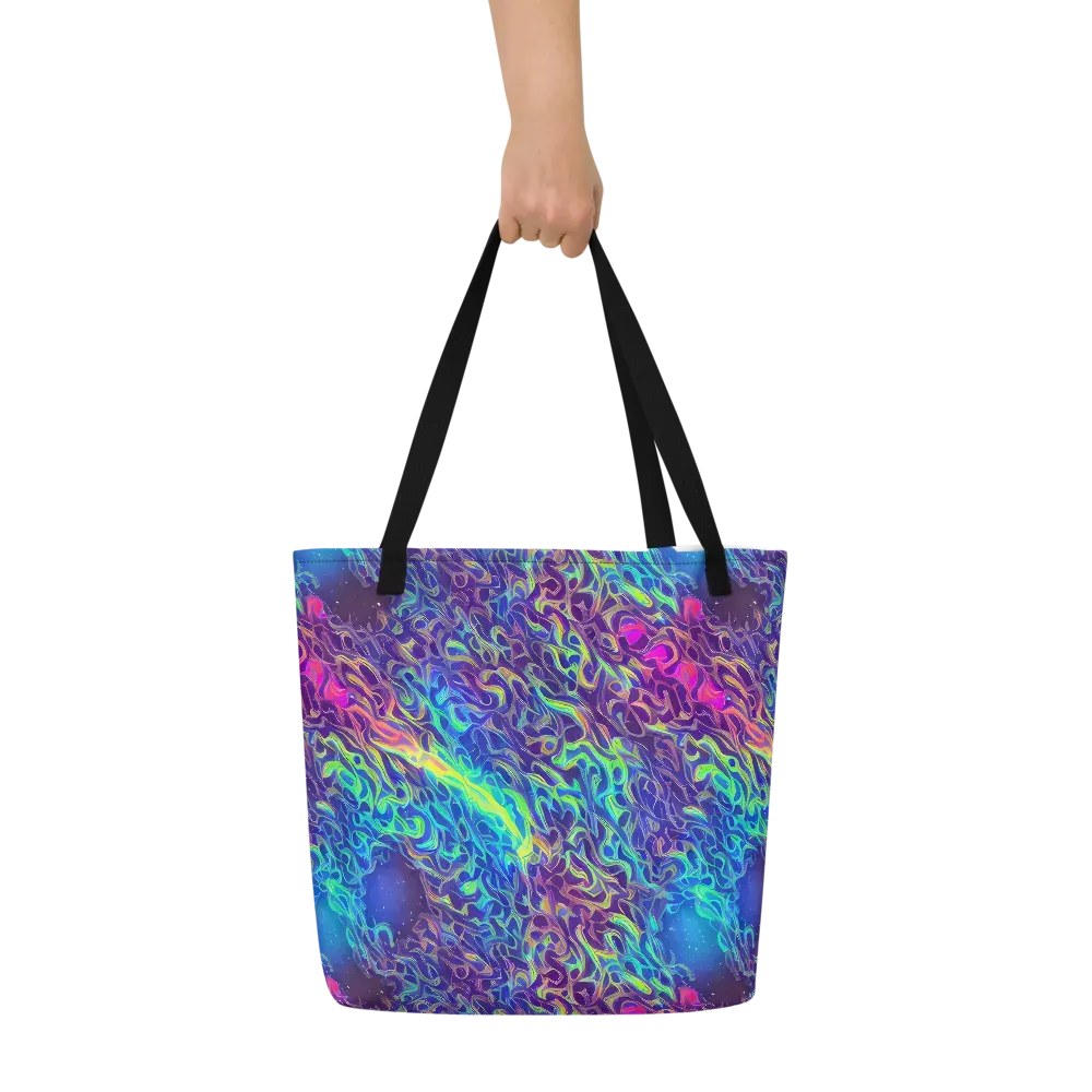 Electric Ether on Large Tote Bag W/ Pocket — Front