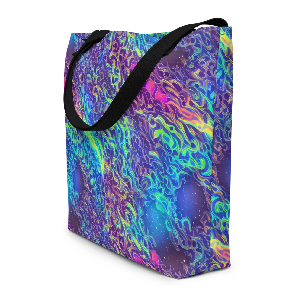 Electric Ether on Large Tote Bag W/ Pocket — Front