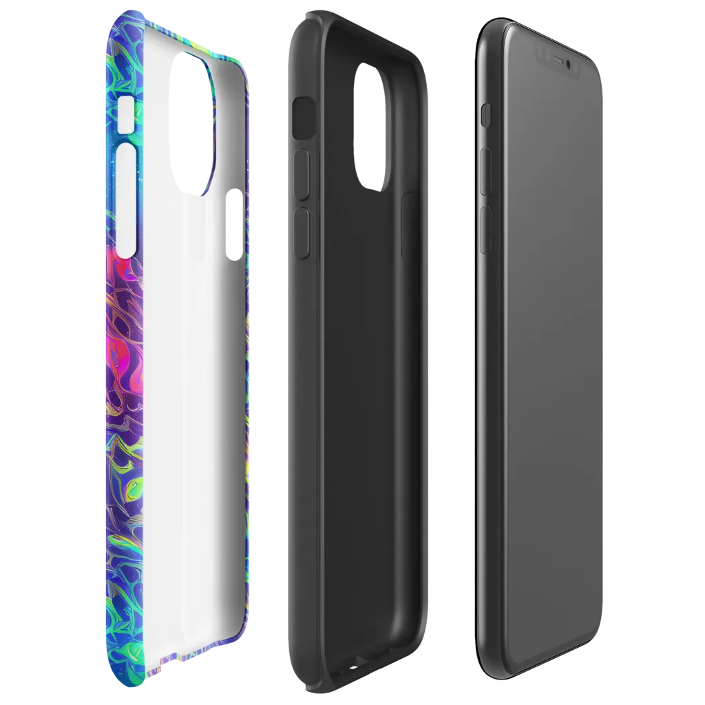 Electric Ether on Tough Case for iPhone® — Right
