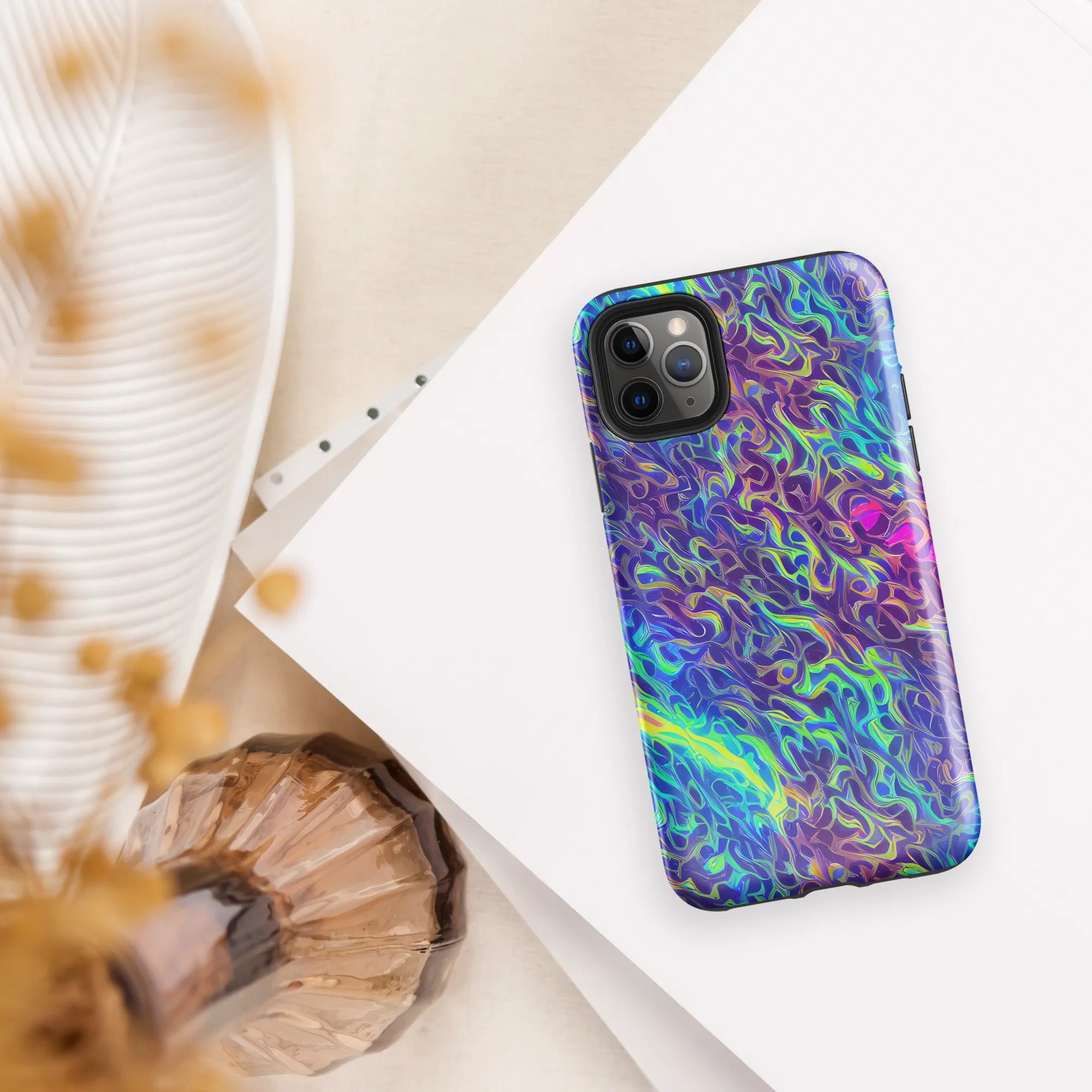 Electric Ether on Tough Case for iPhone® — Front