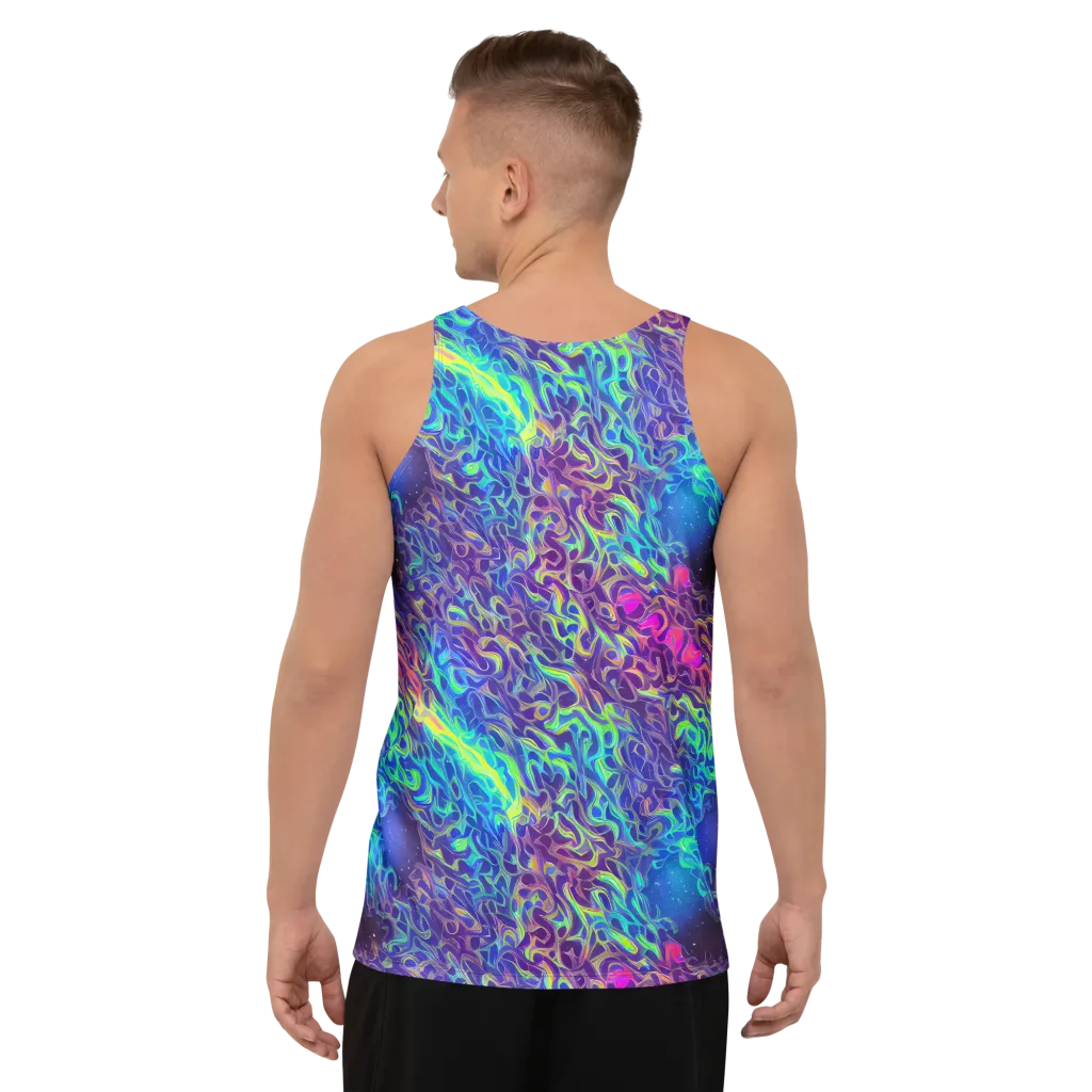 Electric Ether on Men's Tank Top — Back
