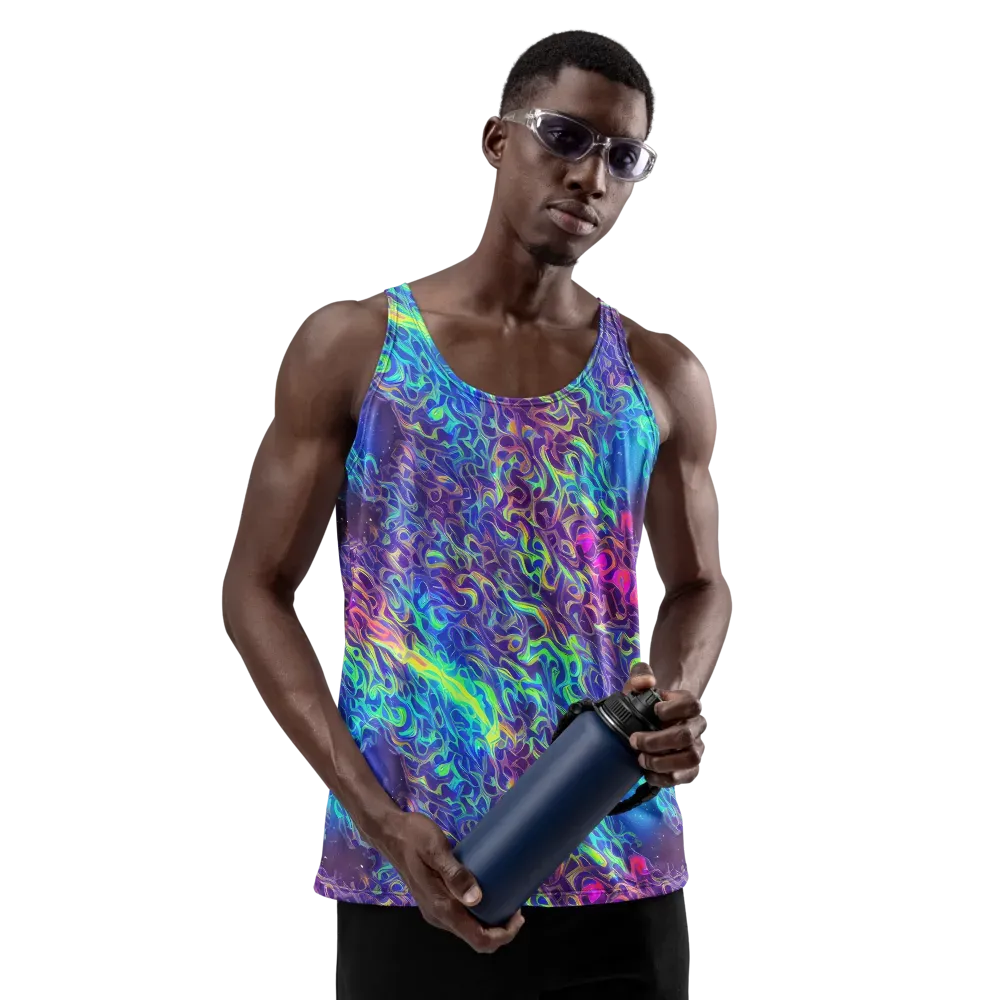 Electric Ether on Men's Tank Top — Front