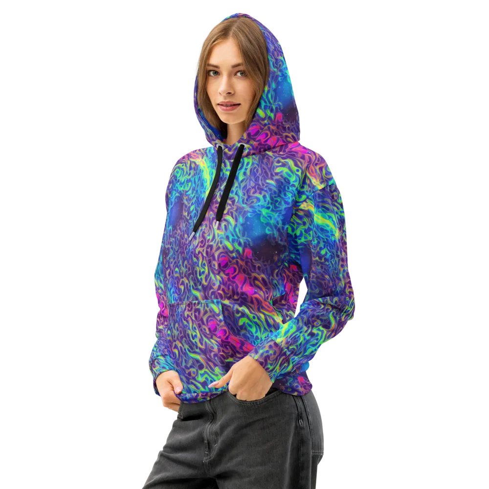 Electric Ether on Cotton Hoodie — Left Front