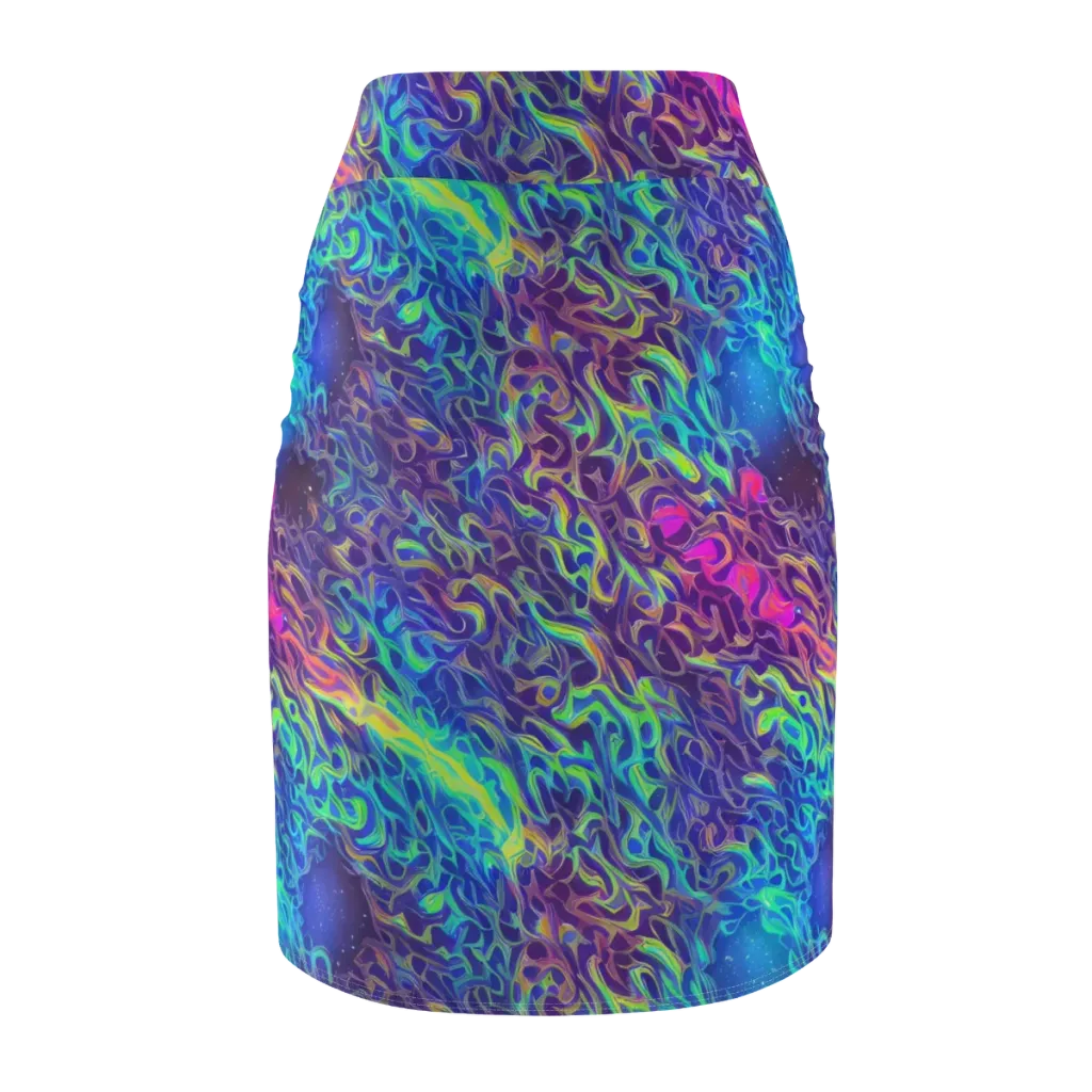 Electric Ether on Pencil Skirt — Back
