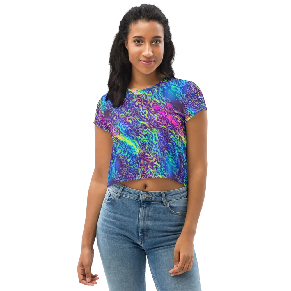 Electric Ether on Crop Tee — Front