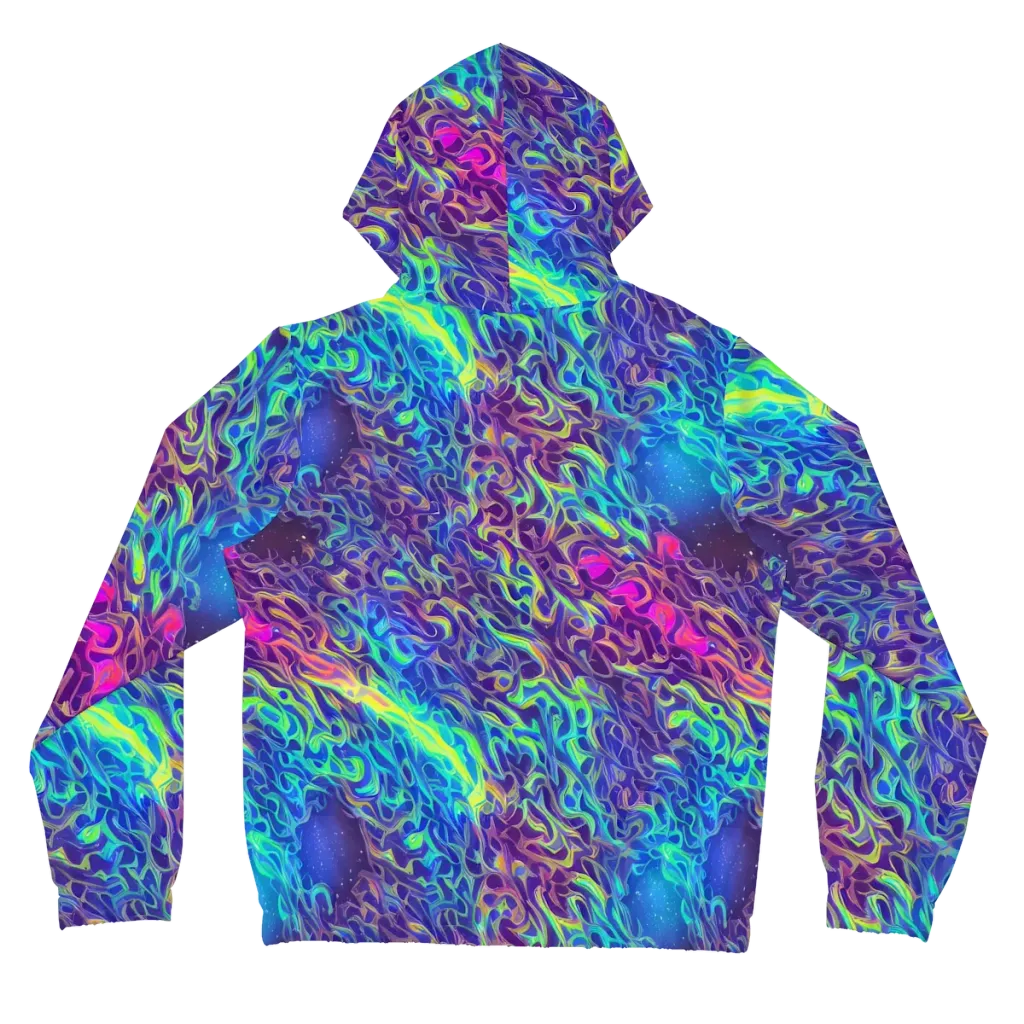 Electric Ether on Women's Full-Zip Hoodie — Back