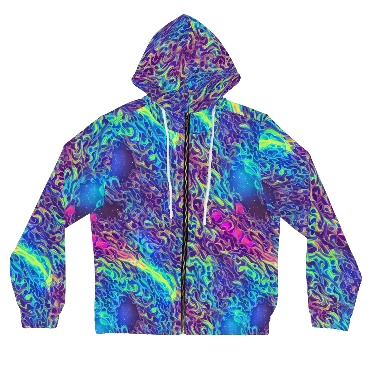 Electric Ether on Women's Full-Zip Hoodie — Front