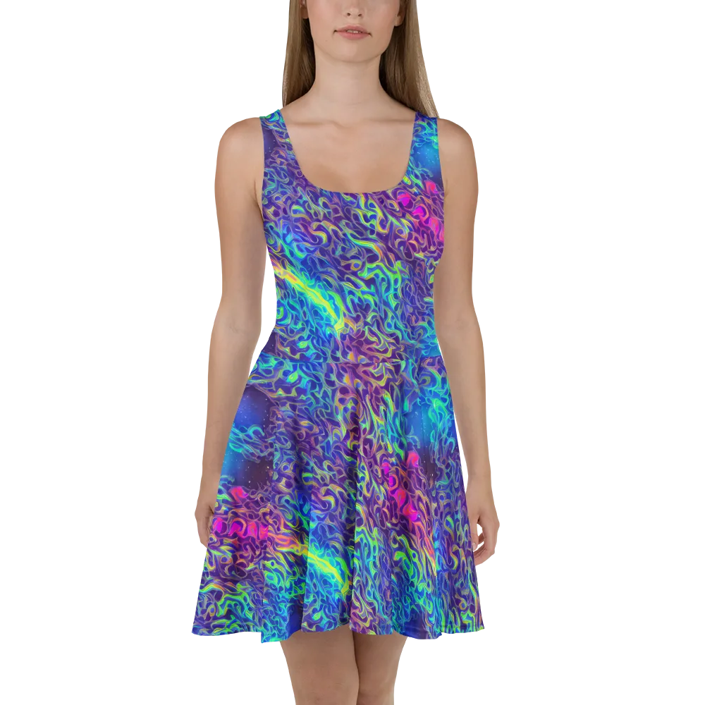 Electric Ether on Skater Dress — Front