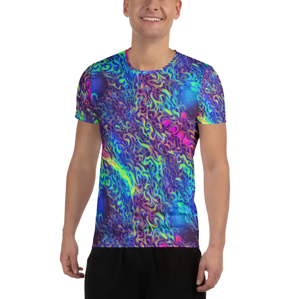 Electric Ether on Men's Athletic T-Shirt — Front