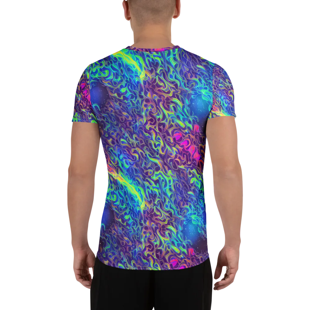 Electric Ether on Men's Athletic T-Shirt — Back