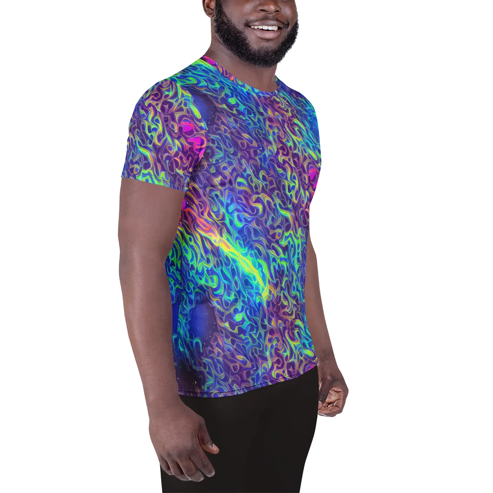 Electric Ether on Men's Athletic T-Shirt — Right