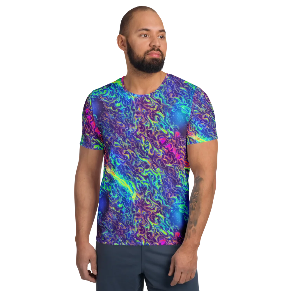 Electric Ether on Men's Athletic T-Shirt — Front