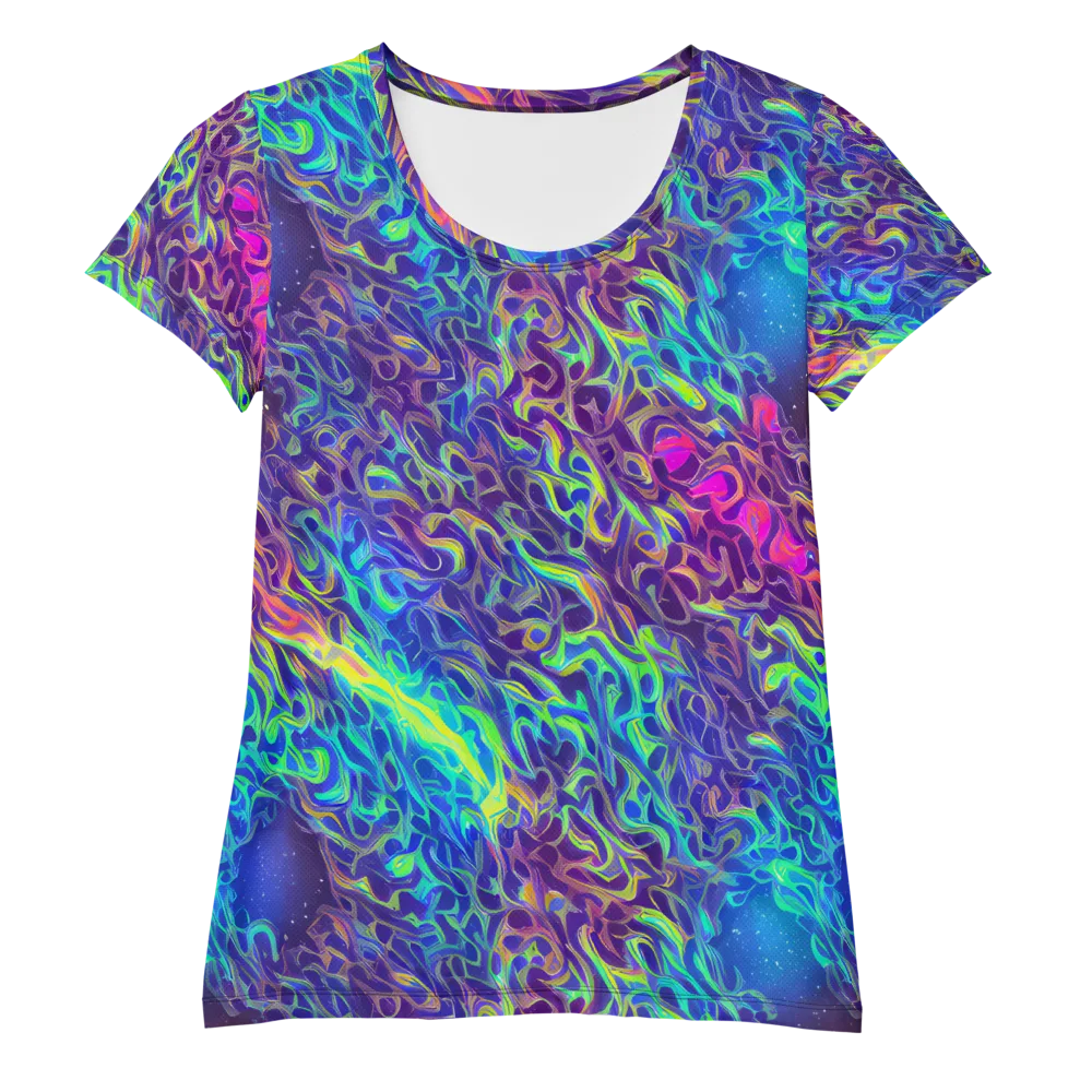 Electric Ether on Women's Athletic T-Shirt — Front