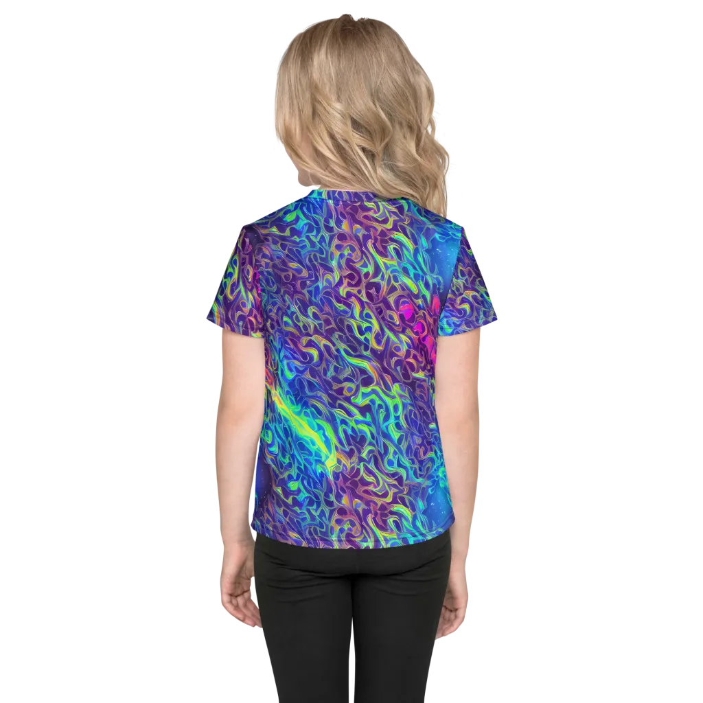 Electric Ether on Kids Crew Neck T-Shirt — Back