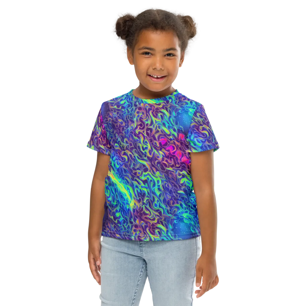 Electric Ether on Kids Crew Neck T-Shirt — Front
