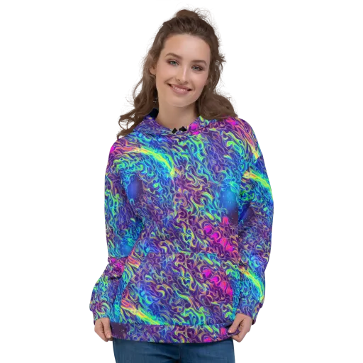 Electric Ether on a Hoodie