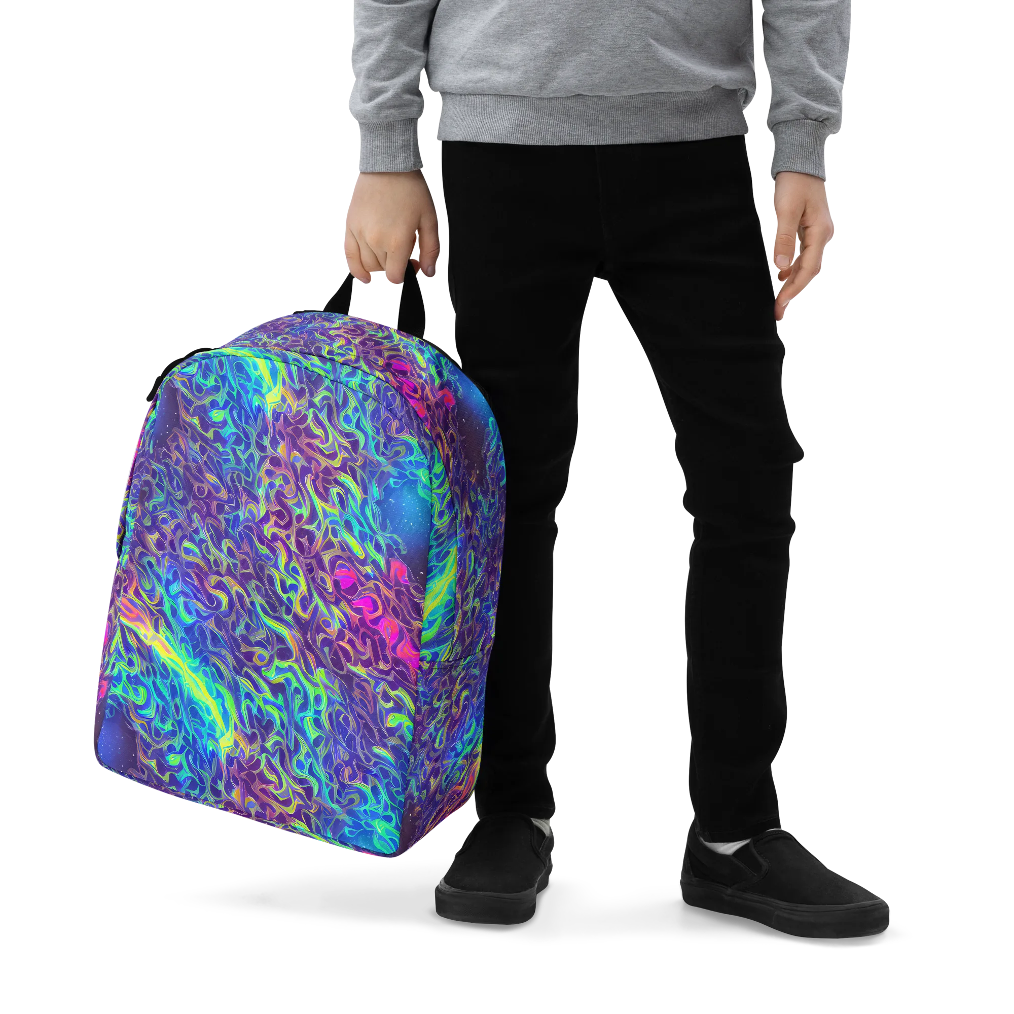 Electric Ether on Minimalist Backpack — Zoomed-in