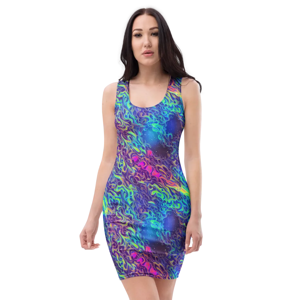 Electric Ether on Bodycon Dress — Front