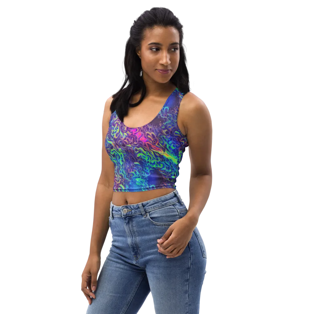 Electric Ether on Crop Top — Left Front