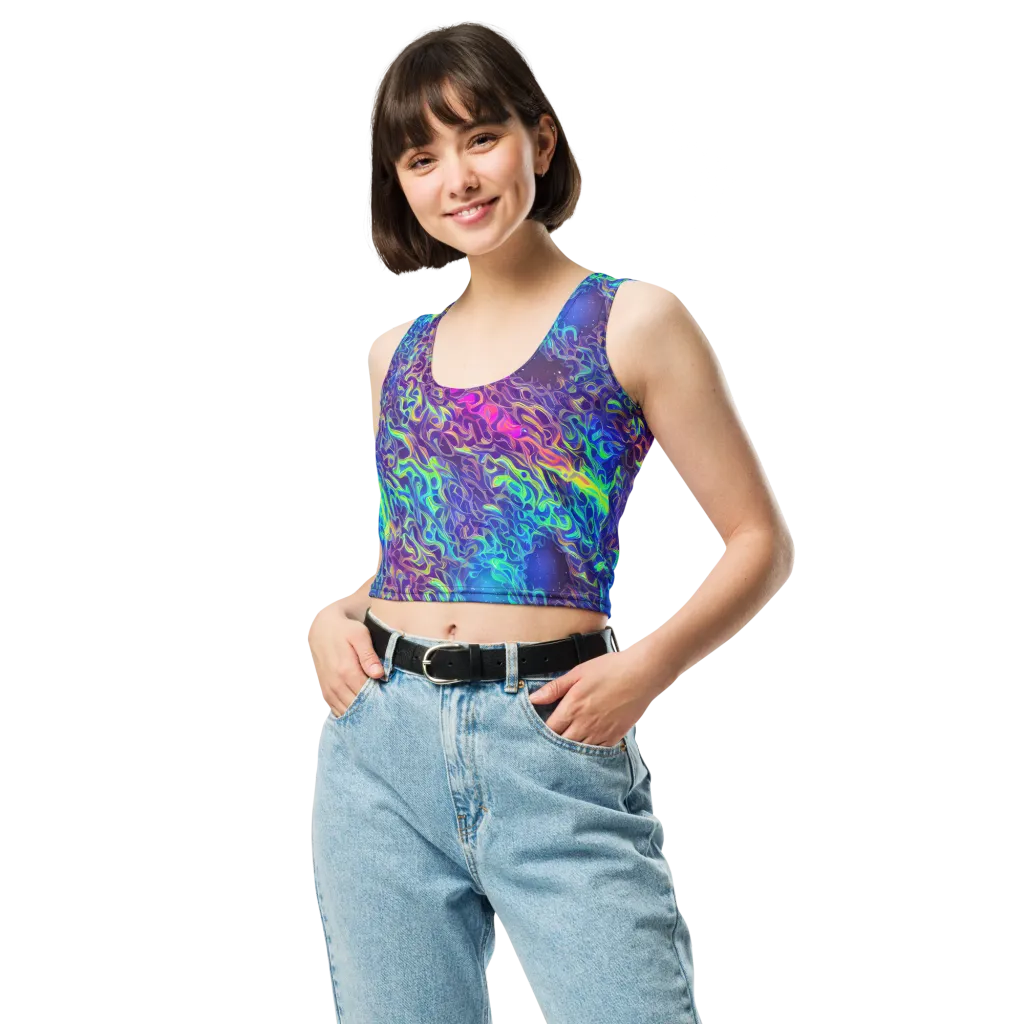 Electric Ether on Crop Top — Front