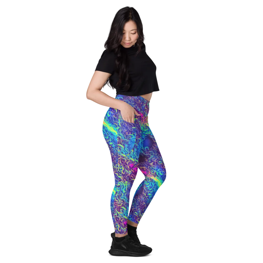 Electric Ether on Leggings with Pockets — Right