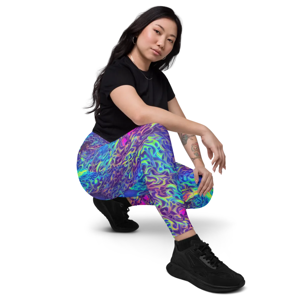 Electric Ether on Leggings with Pockets — Right Front