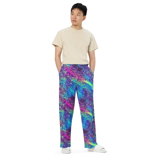 Electric Ether on a Wide-Leg Pants