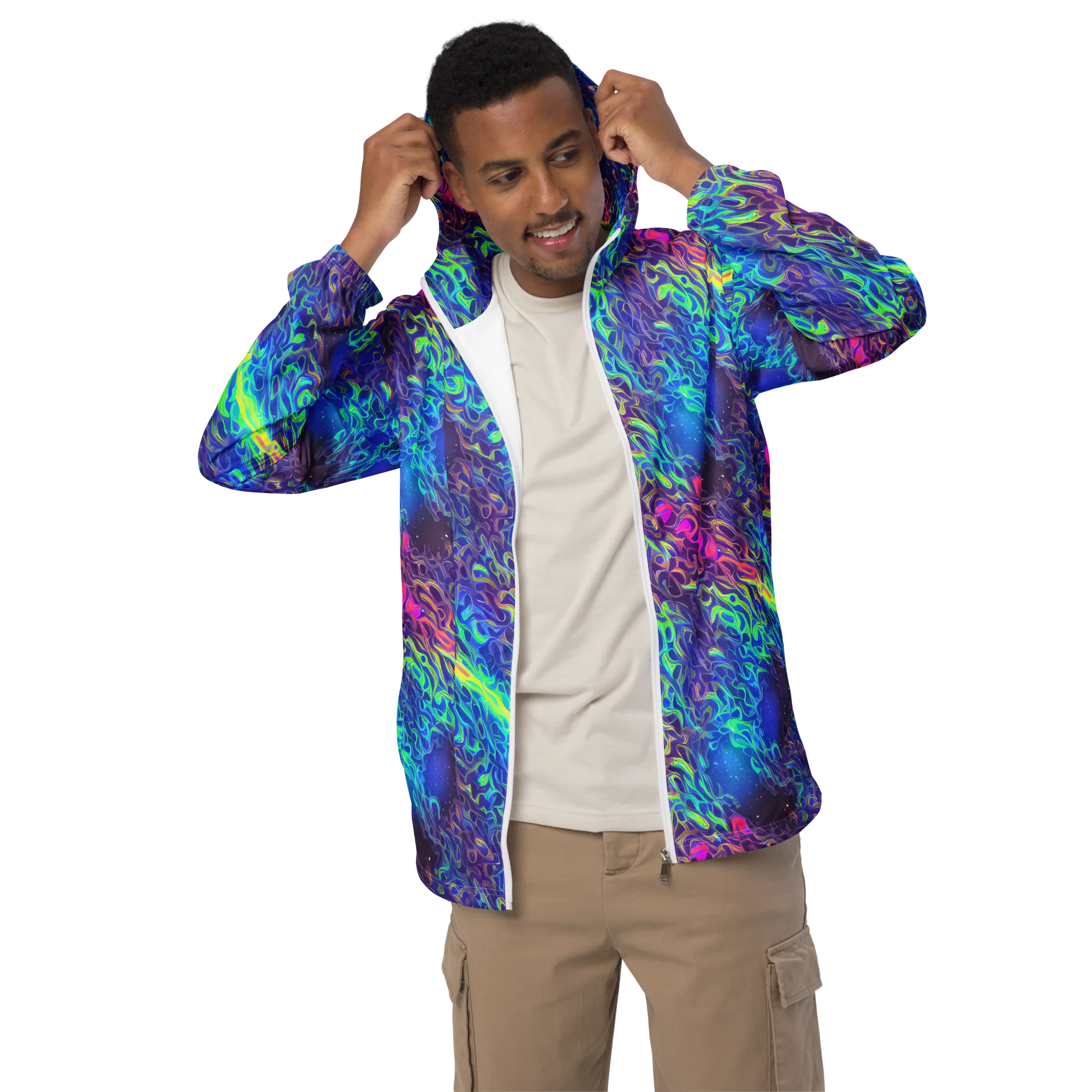 Electric Ether on Men's Windbreaker — Front